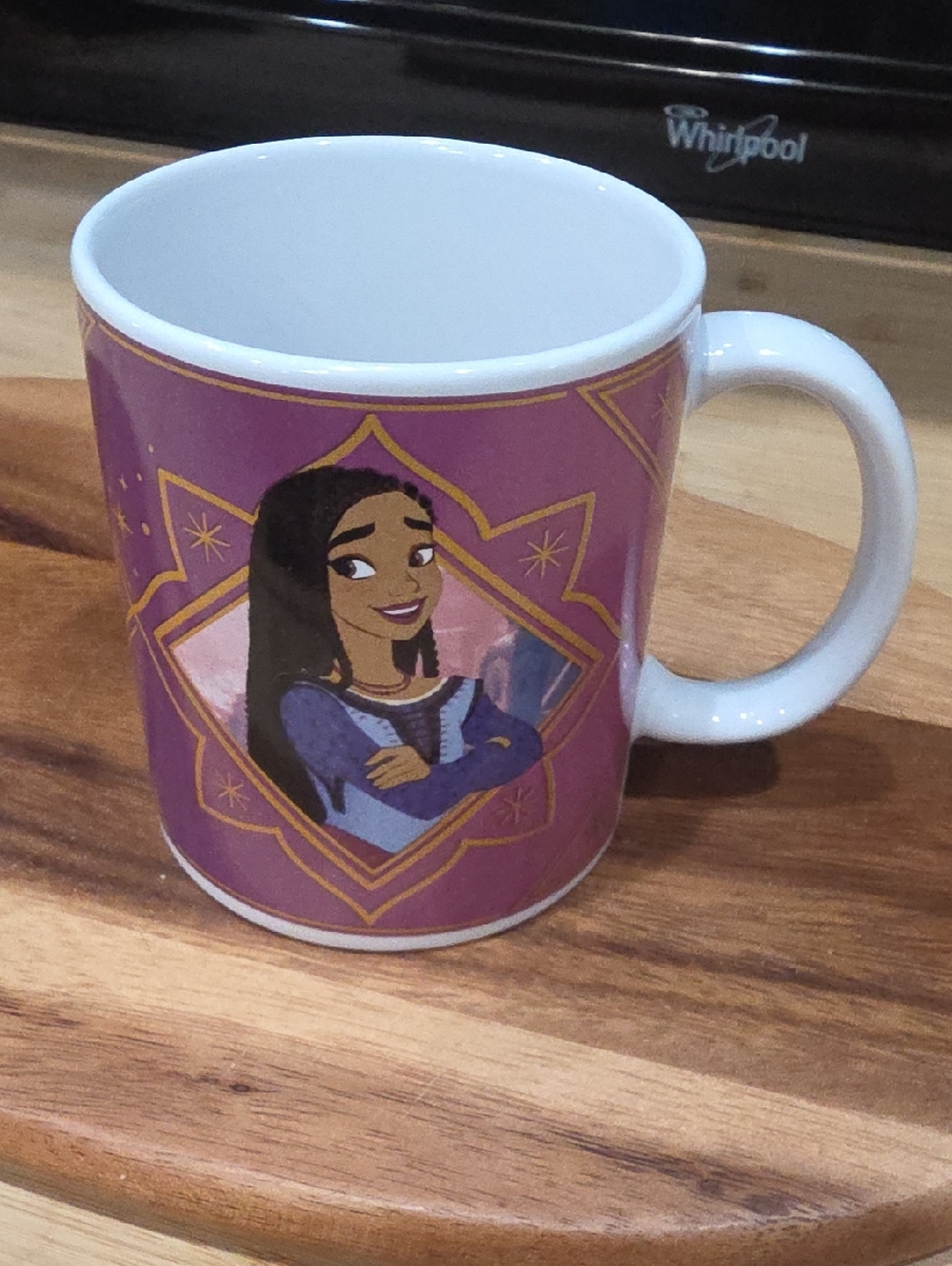 Disney Purple and White Character Ceramic Mug with Gold Details